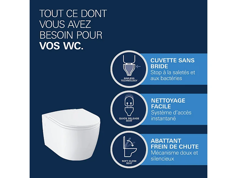 GROHE Pack WC suspendu Start Round