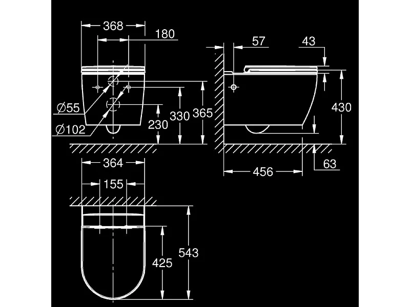 GROHE Pack WC suspendu Start Round