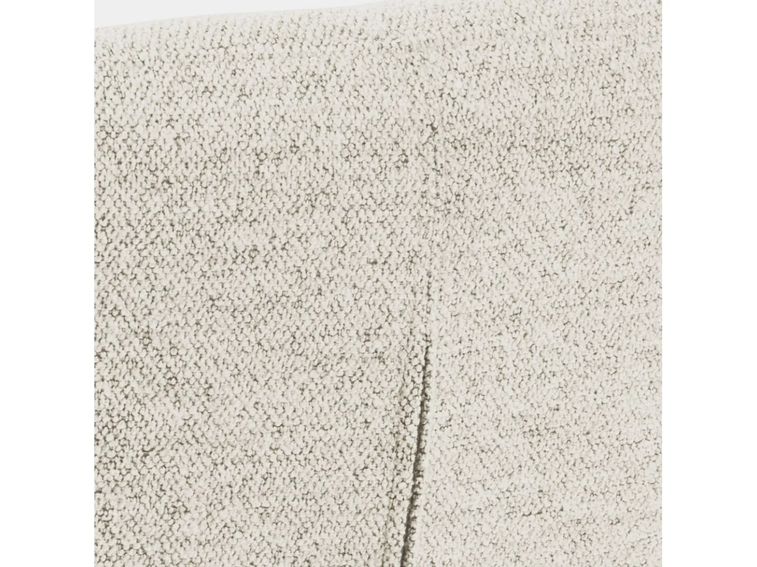 Fauteuil lounge rembourré – crème/métal – FORGENTS