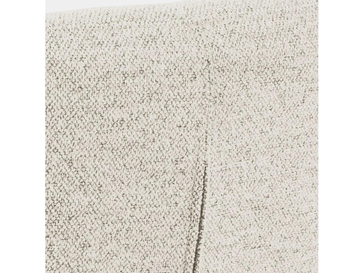 Fauteuil lounge rembourré – crème/métal – FORGENTS