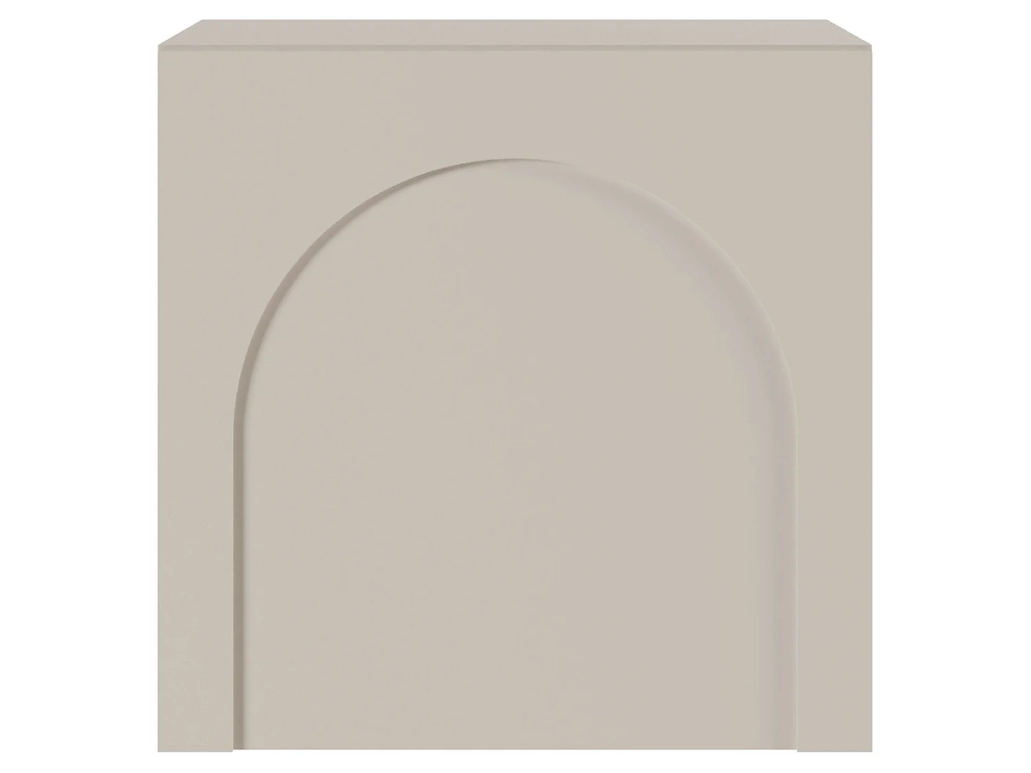 Table de chevet - 50 cm - avec découpe en arc - gris cachemire - ARKADIA
