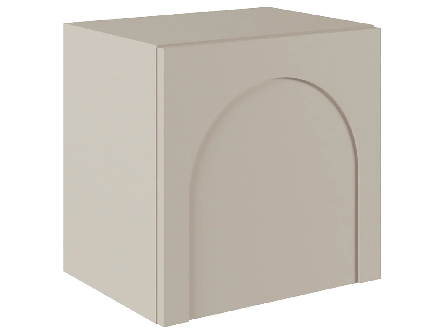 Table de chevet - 50 cm - avec découpe en arc - gris cachemire - ARKADIA