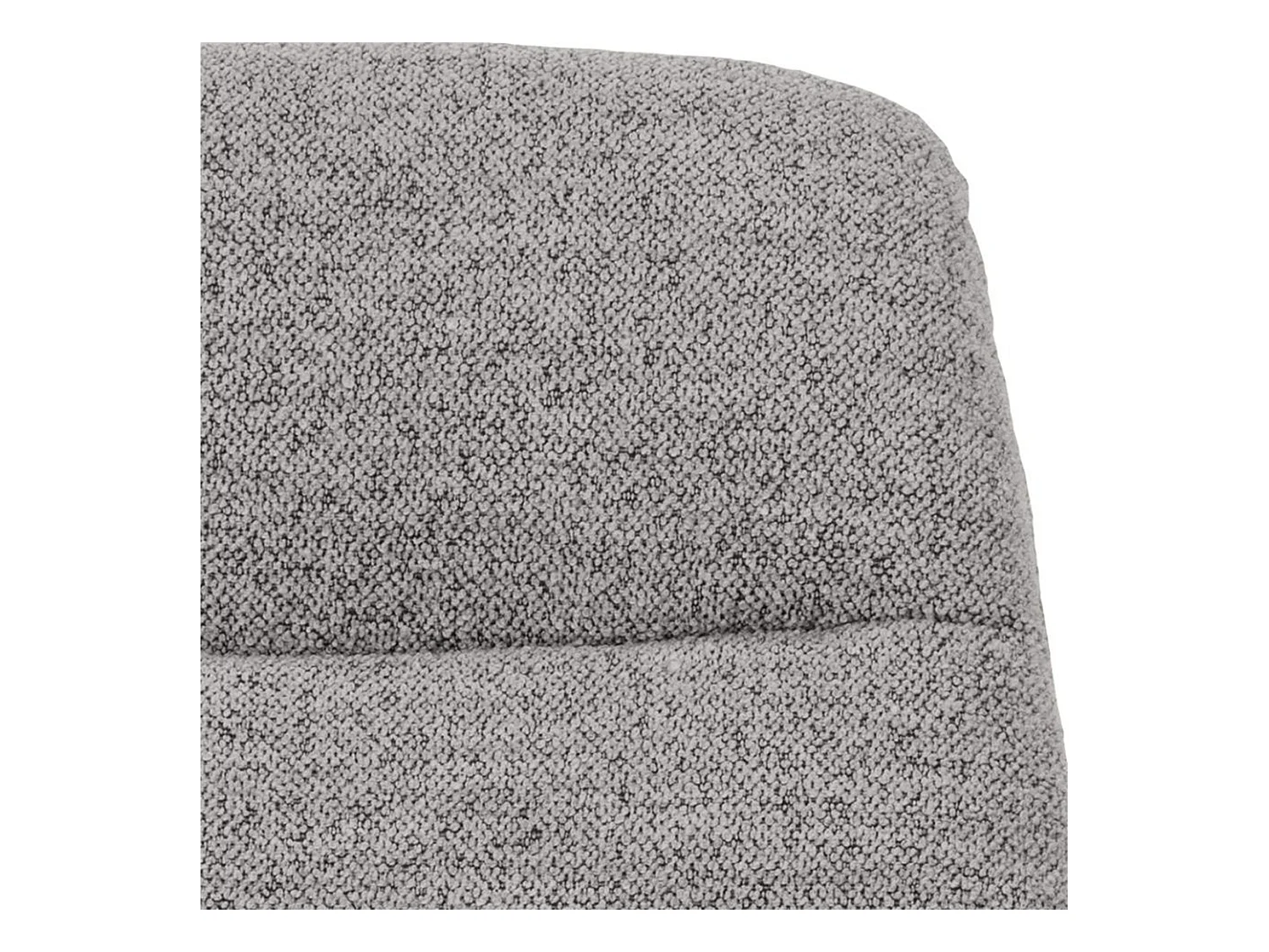 Fauteuil lounge rembourré – gris/métal – FORGENTS