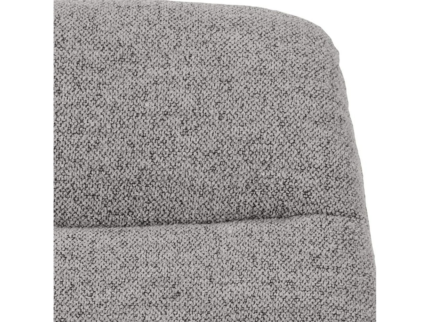 Loungestoel – comfortabele bekleding – metalen frame – grijs – FORGENTS
