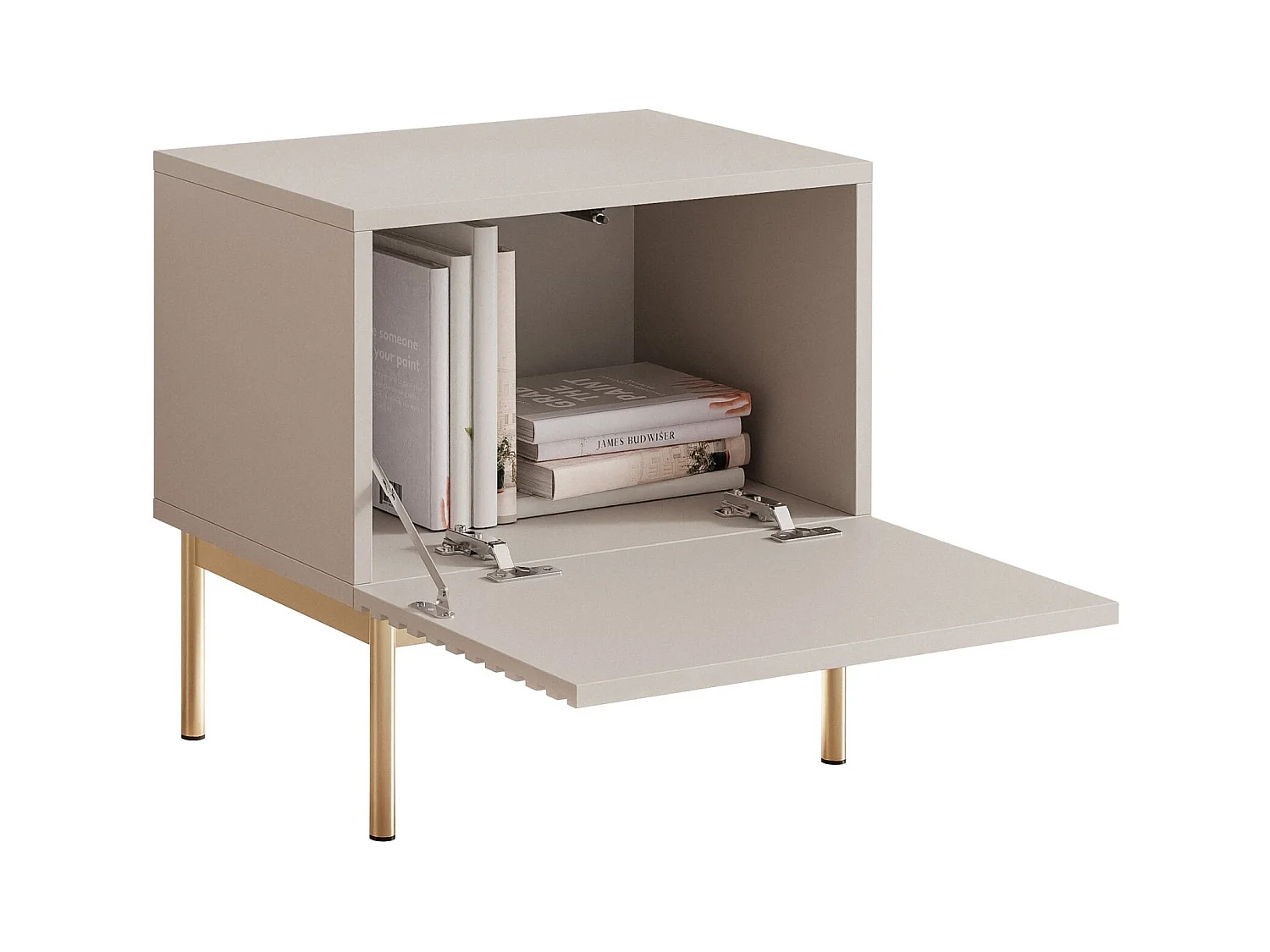 Table de chevet et LED - gris cachemire 46 cm - LINEARIS