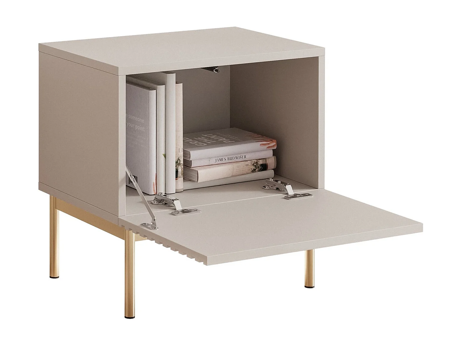 Table de chevet et LED - gris cachemire 46 cm - LINEARIS