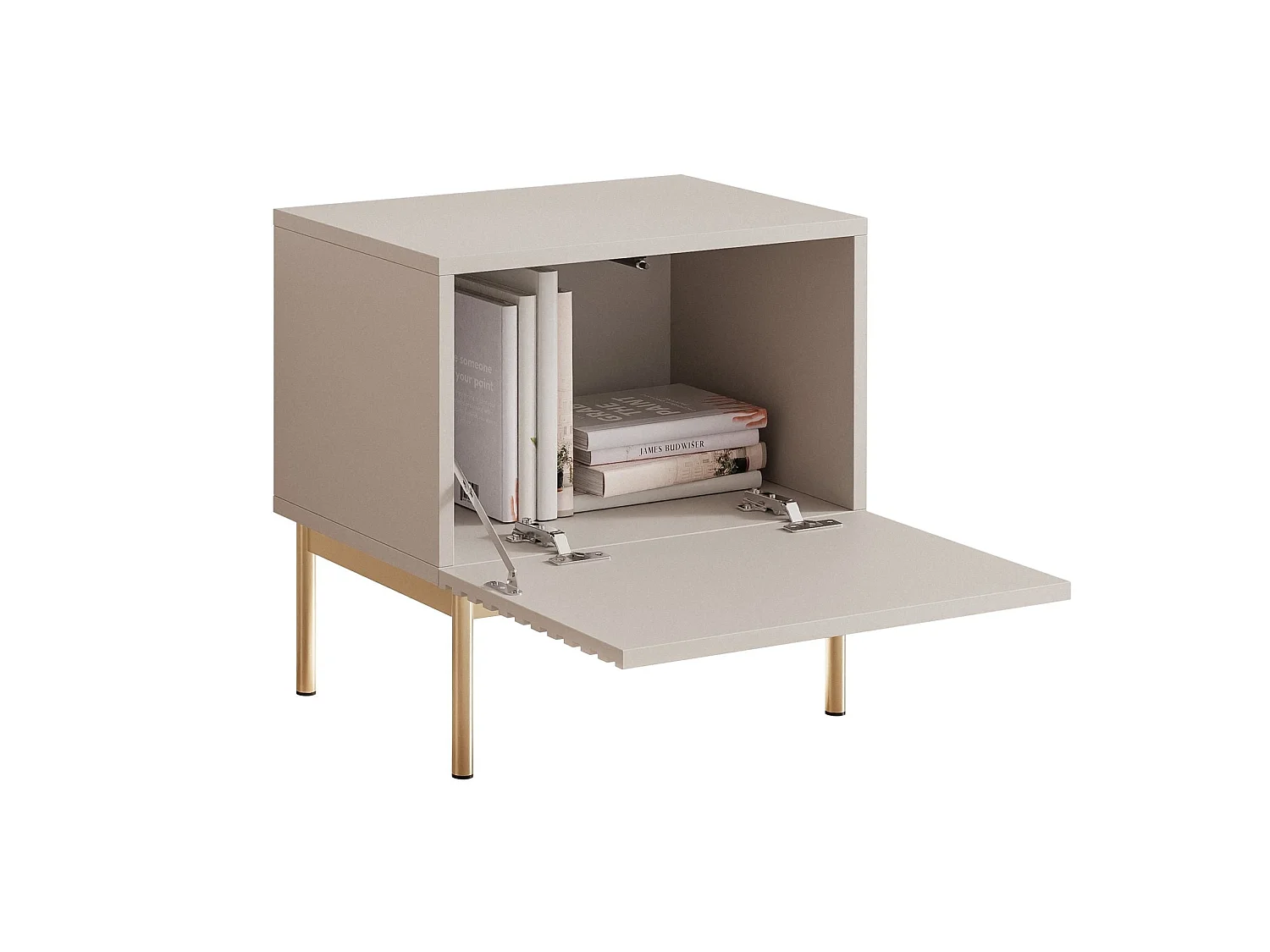 Table de chevet et LED - gris cachemire 46 cm - LINEARIS