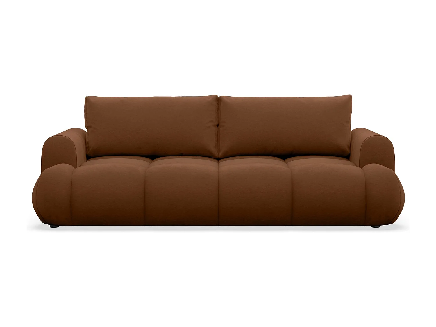 3-Sitzer Schlafsofa – Stauraum – hydrophober Samtbezug – Kupfer – OMBO DOCE