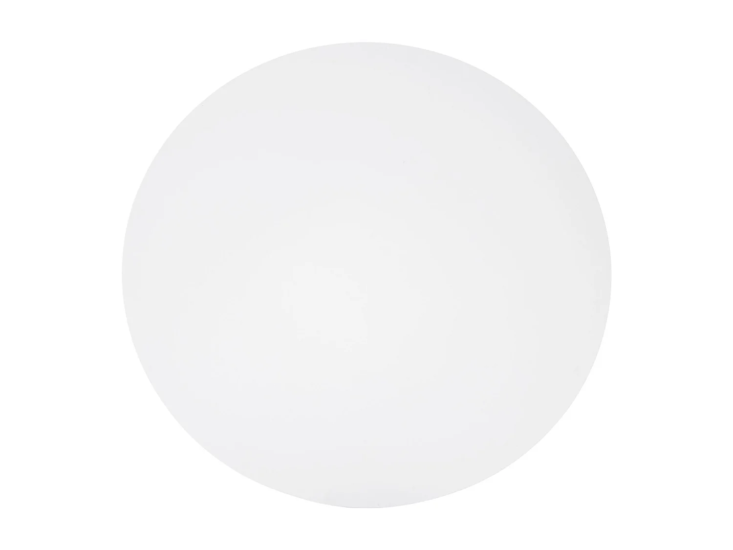 Table à manger ronde – Blanc – pieds colonnes cannelés – 100 cm – FASCONS