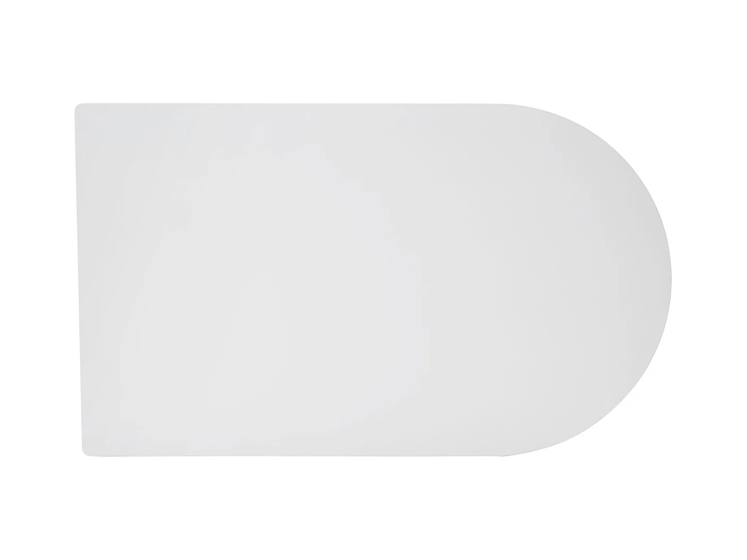 Table à manger rectangulaire – Blanc – côté arrondi – pieds colonnes cannelés – 150×90 cm – DICALIZE