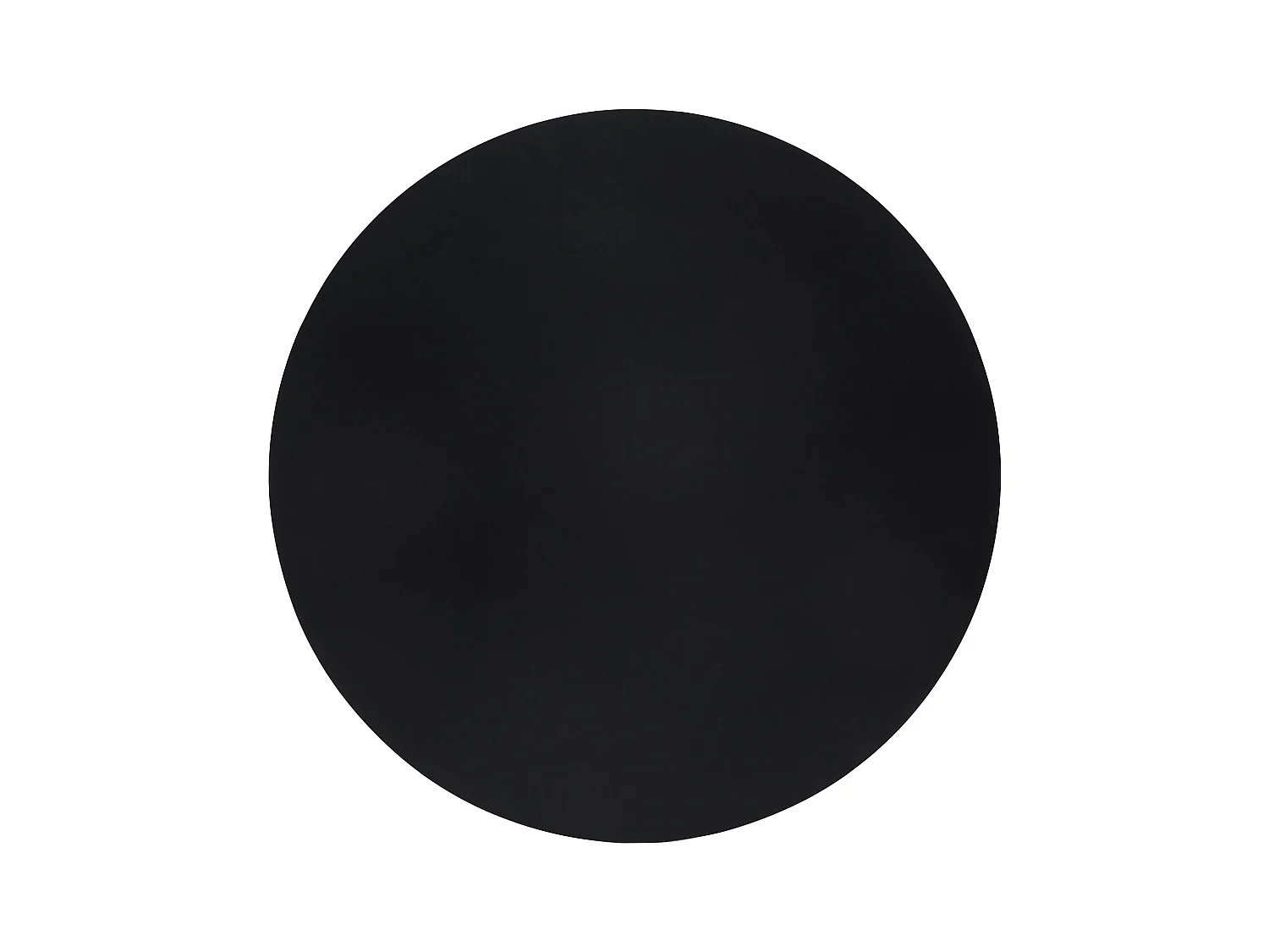 Table à manger ronde – Noir – pieds colonnes cannelés – 100 cm – FASCONS