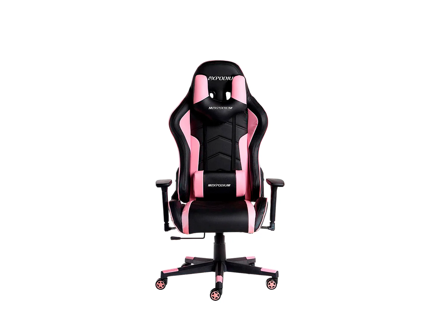 Silla gamer ergonómica, ajustable en altura, soporta 150 kg – Tactical, Negra y Rosa
