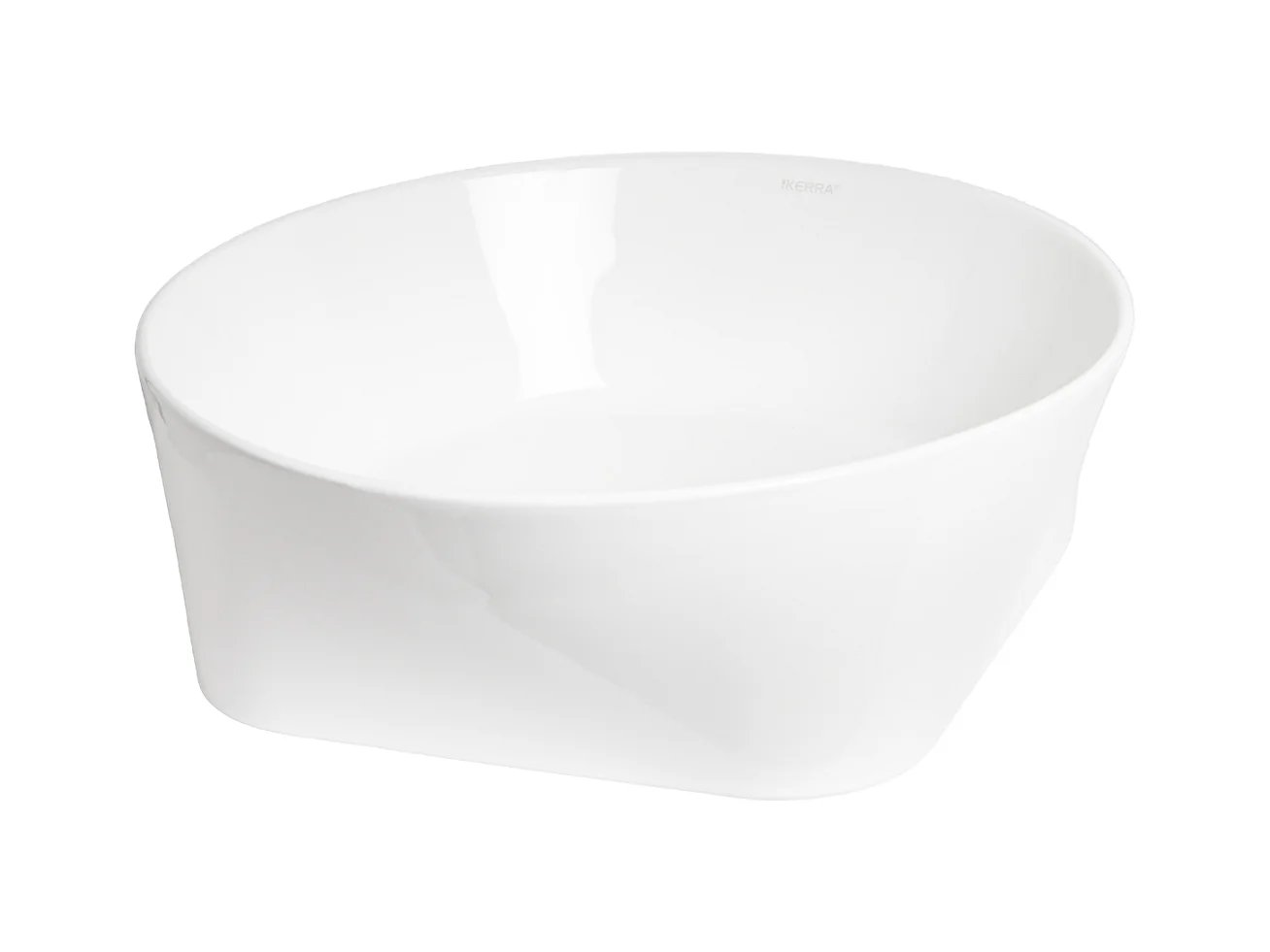 Vasque à poser ronde en céramique ARIA Ø40 cm