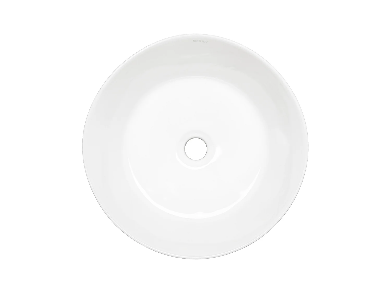 Vasque à poser ronde en céramique ARIA Ø40 cm