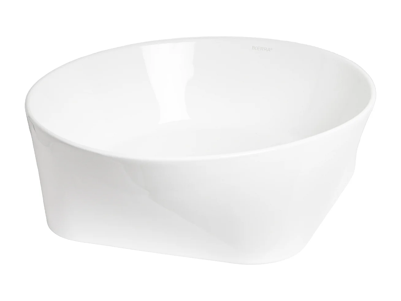 Vasque à poser ronde en céramique ARIA Ø40 cm