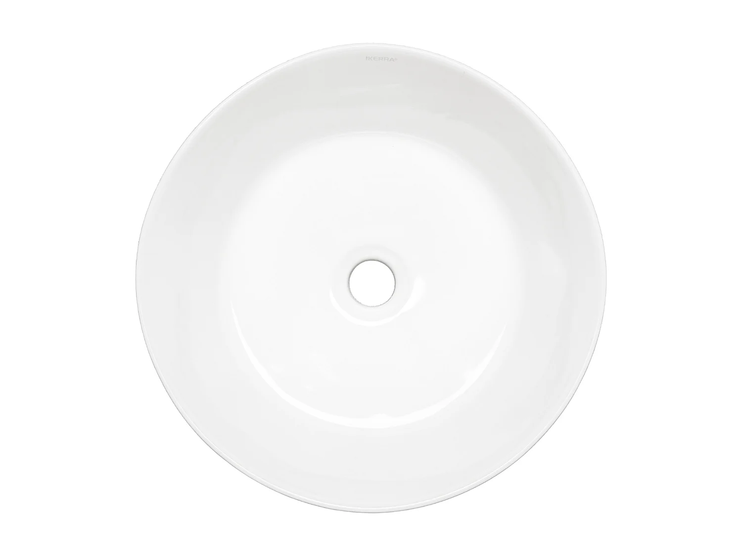 Vasque à poser ronde en céramique ARIA Ø40 cm