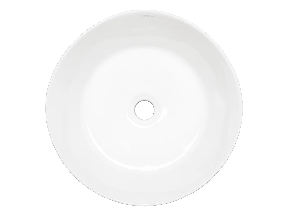 Vasque à poser ronde en céramique ARIA Ø40 cm