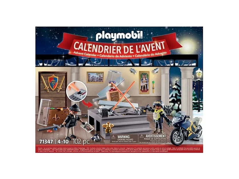 Calendrier de l'Avent PLAYMOBIL - Police - La magie de Noël - 24 cases a ouvrir