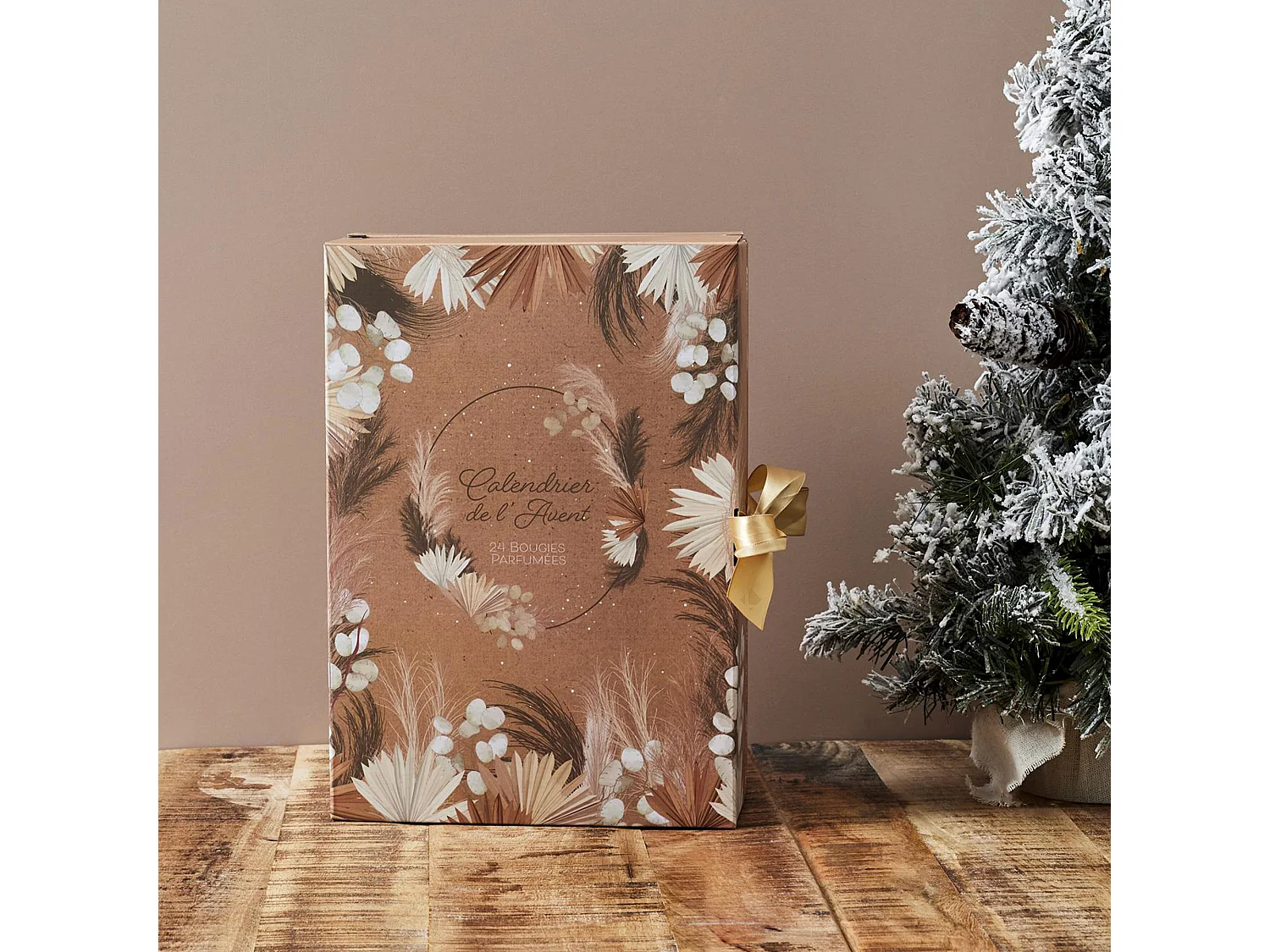 Calendrier de l'avent 24 bougies parfumées collection NOËL doré