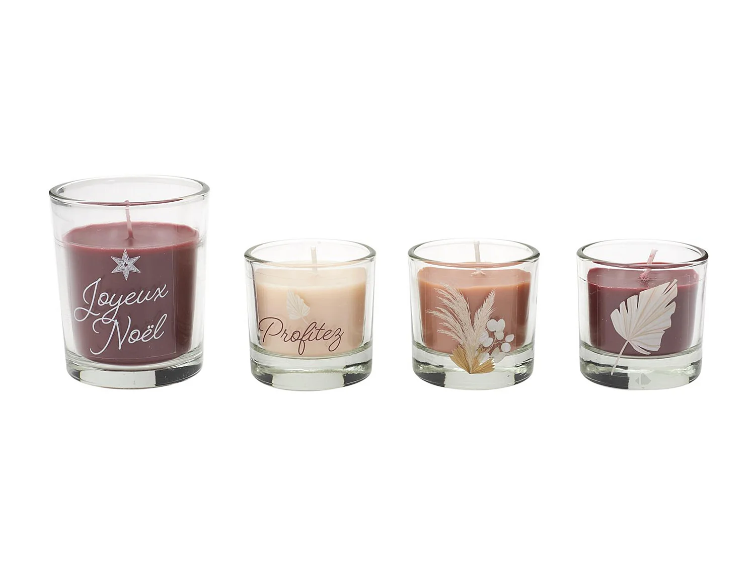 Calendrier de l'avent 24 bougies parfumées collection NOËL doré