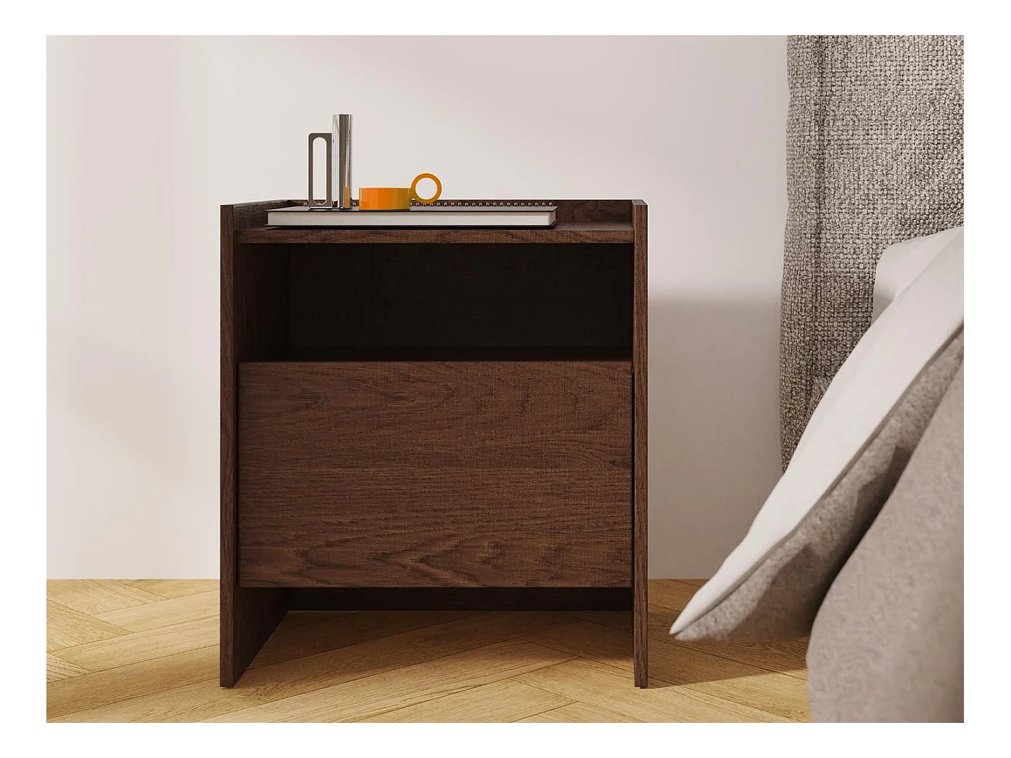 Table de chevet JUNI avec tiroi