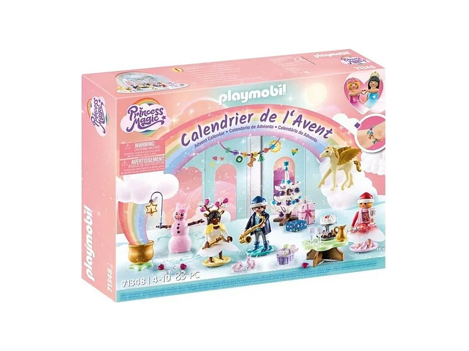 Calendrier de l'Avent PLAYMOBIL - Arc-en-ciel - La magie de Noël - 24 cases a ouvrir