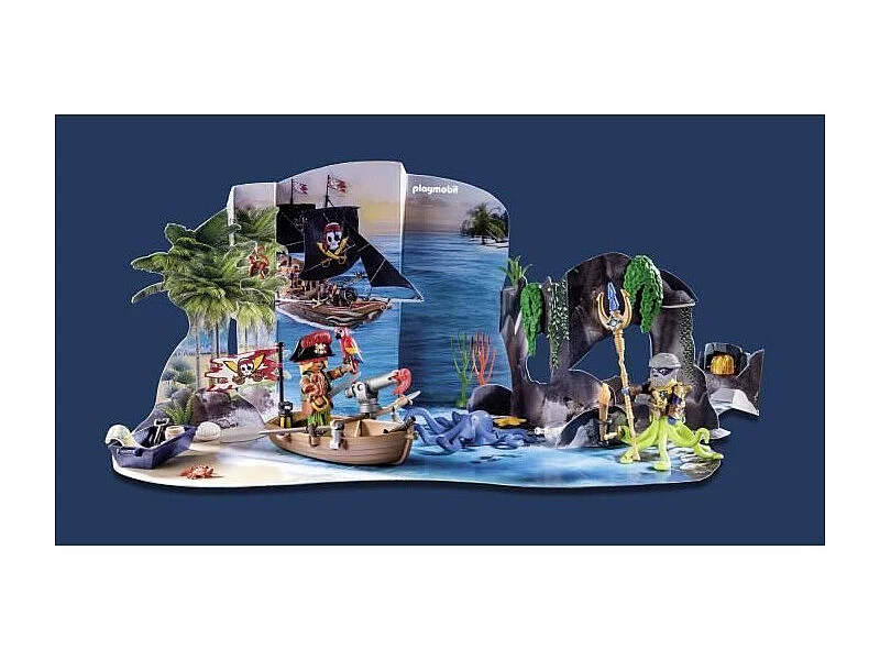 PLAYMOBIL - 71636 - Calendrier l'Avent Pirate