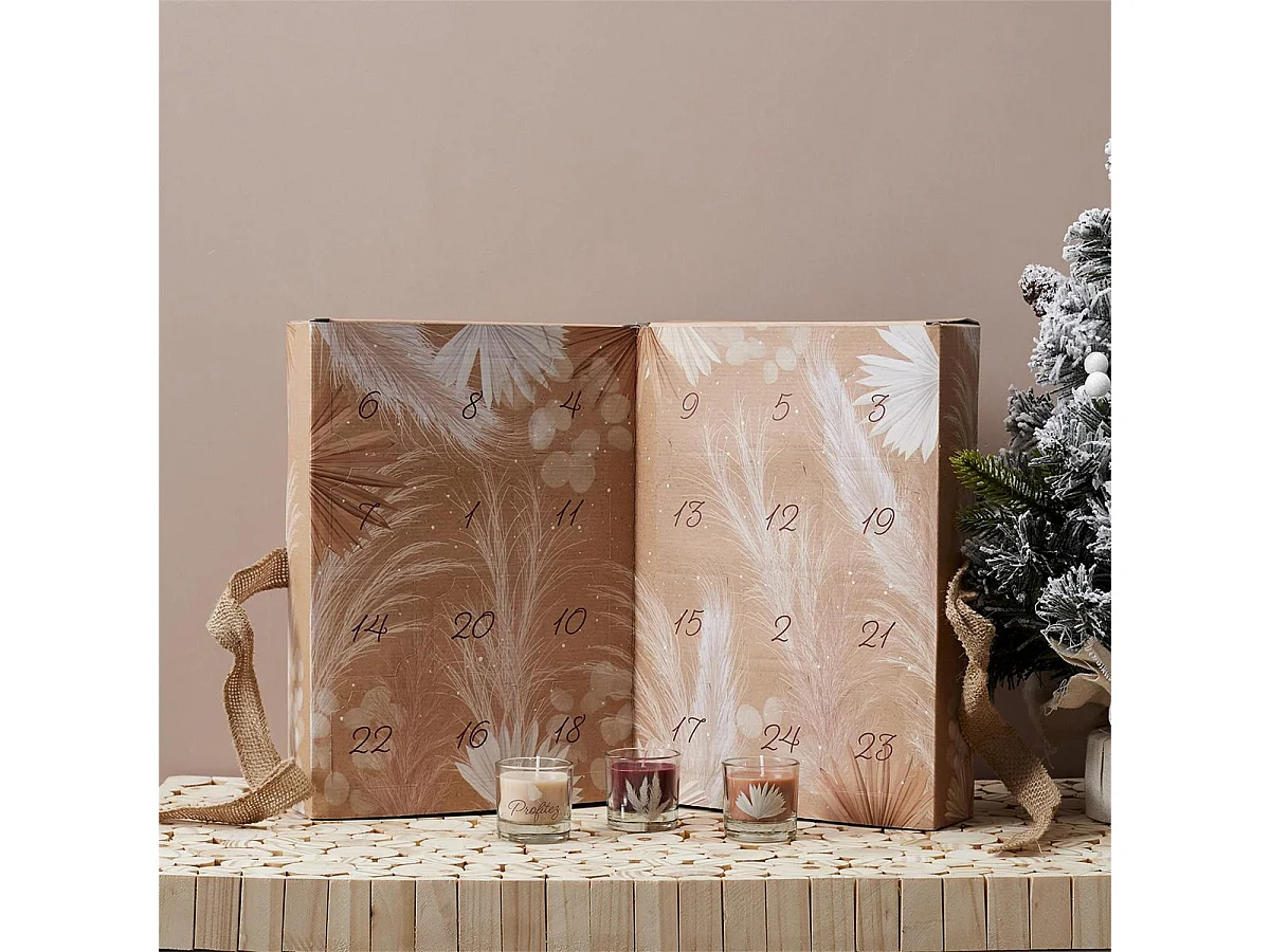 Calendrier de l'Avent 24 Bougies Parfumées Inspiration Nature - 24DAYS