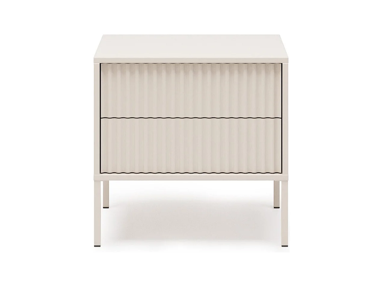 NOTO-nachtkastje 50 cm Cashmere met 2 lades