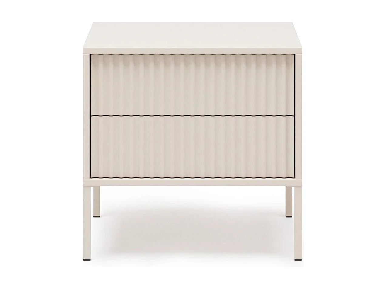 NOTO-nachtkastje 50 cm Cashmere met 2 lades