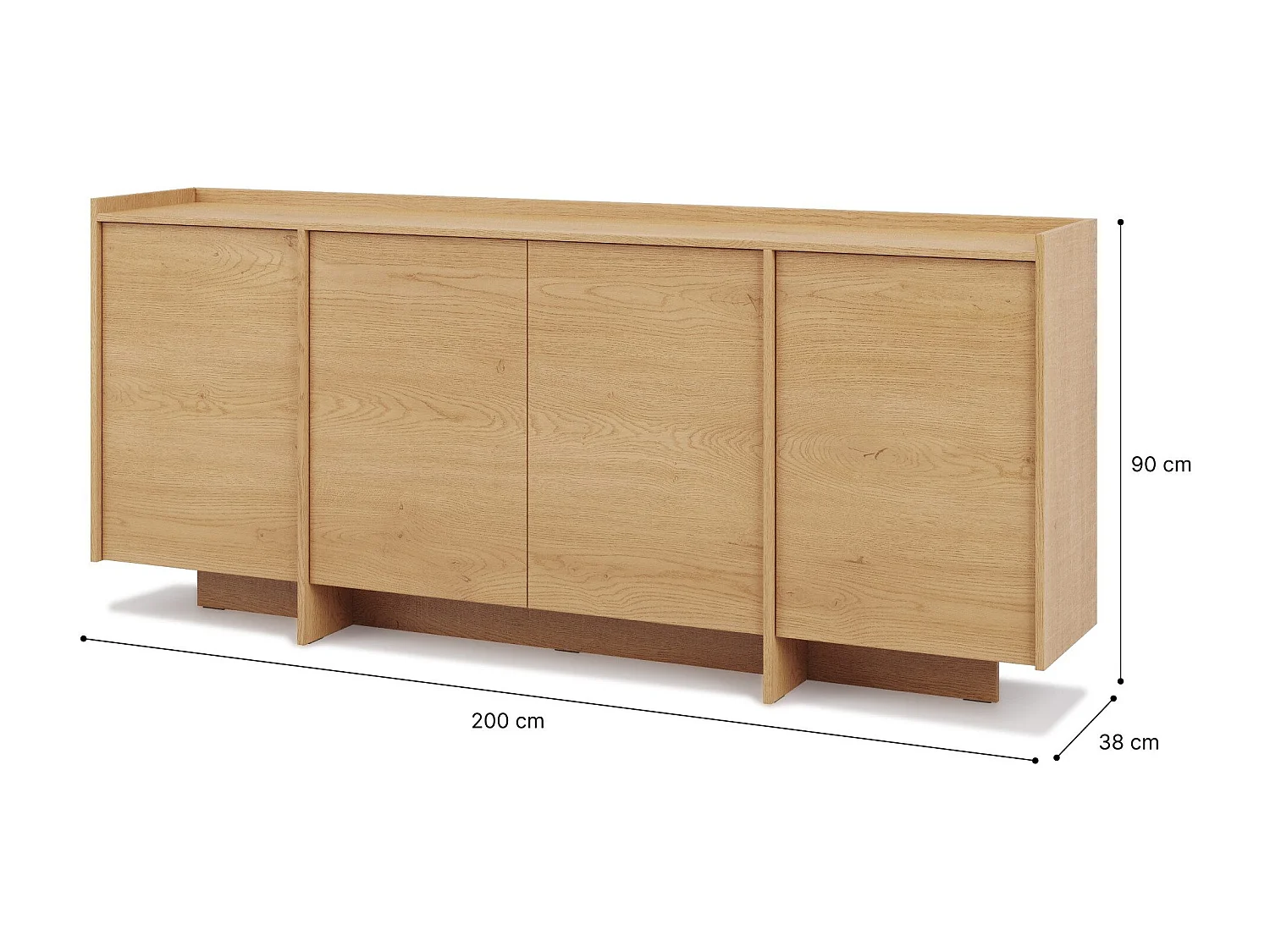 Commode JUNI à 4 portes