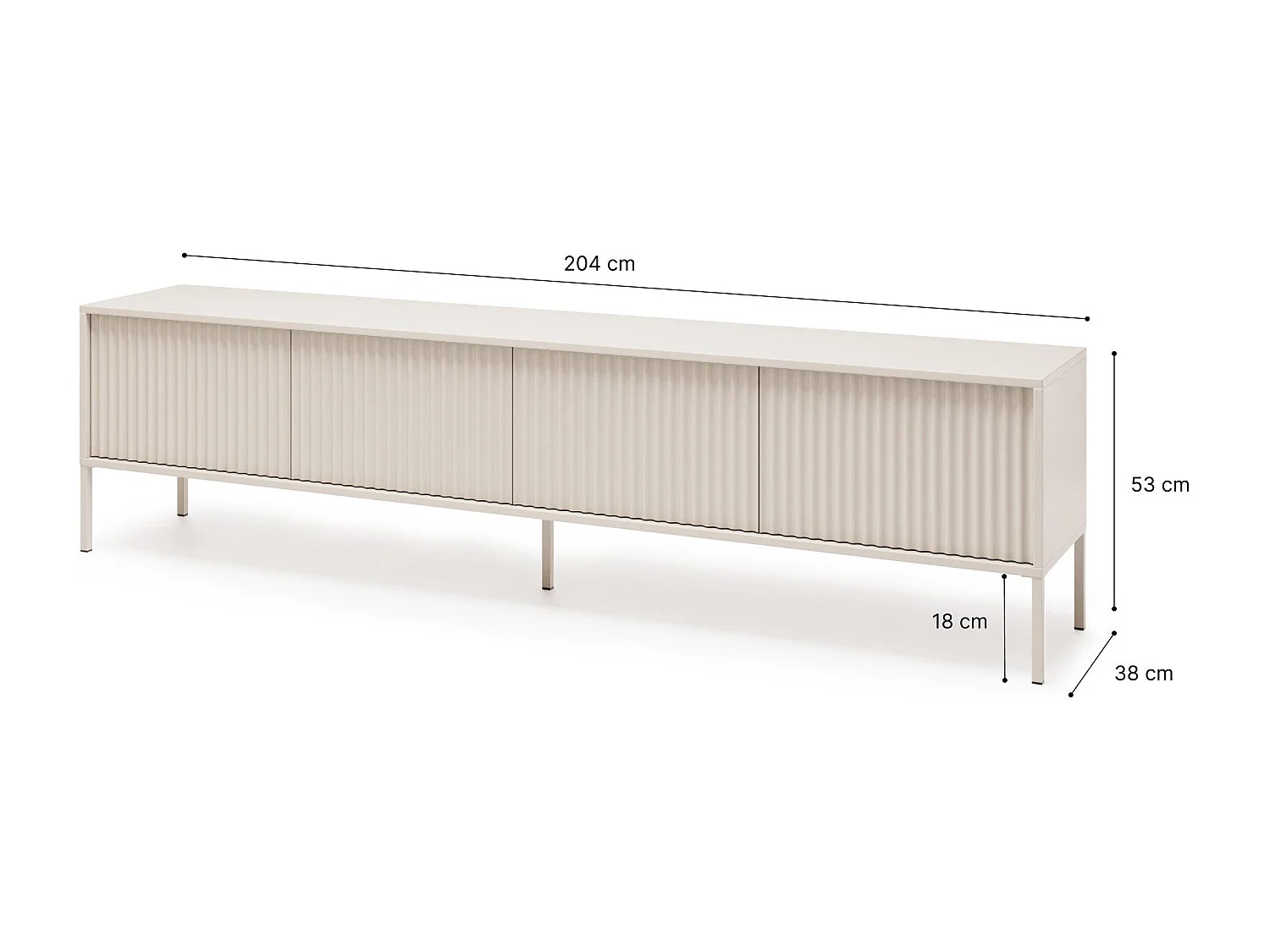 Meuble TV NOTO 200 – Rangement moderne pour le salon