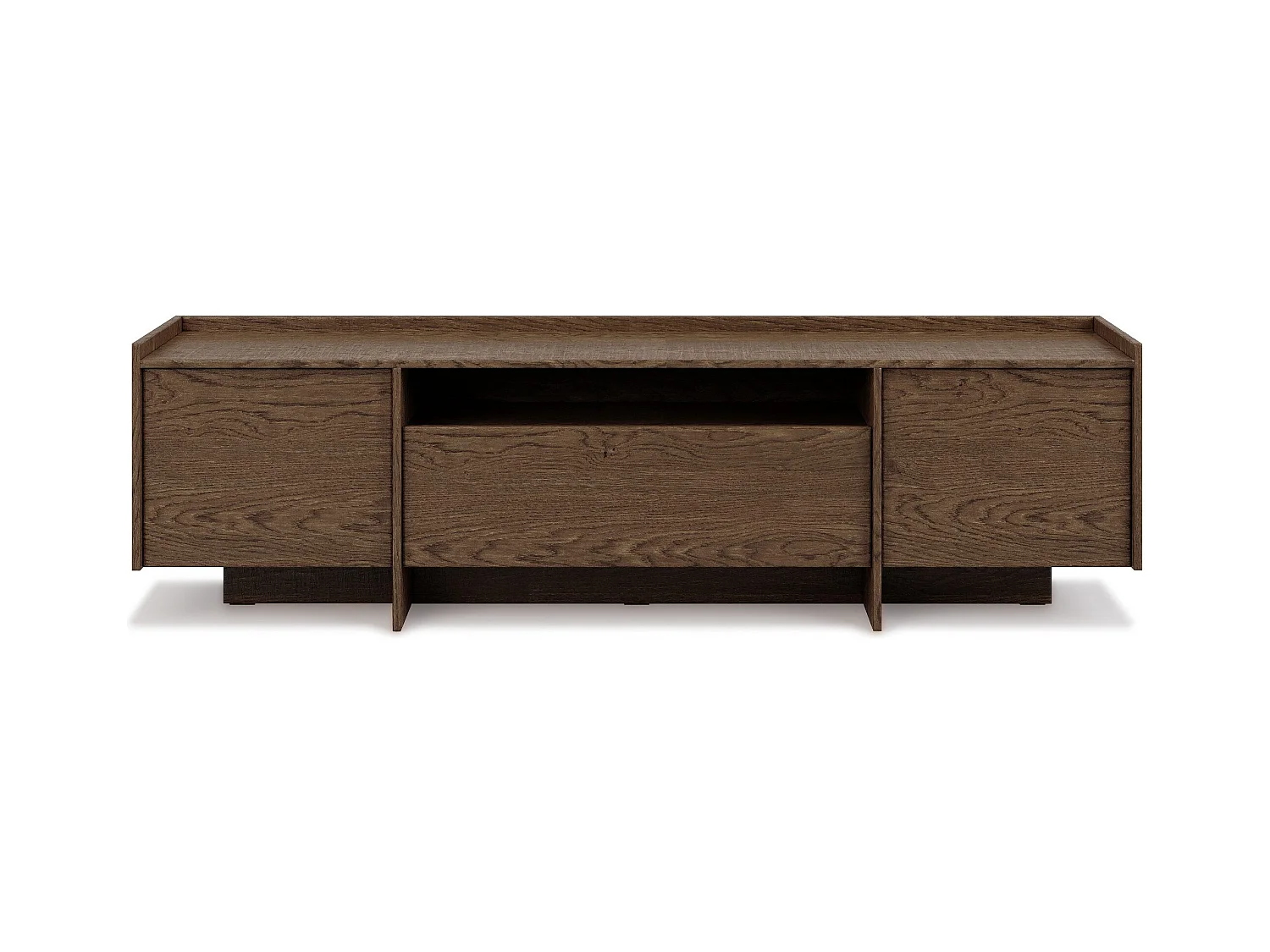 Meuble TV JUNI avec 3 portes et compartiment ouvert