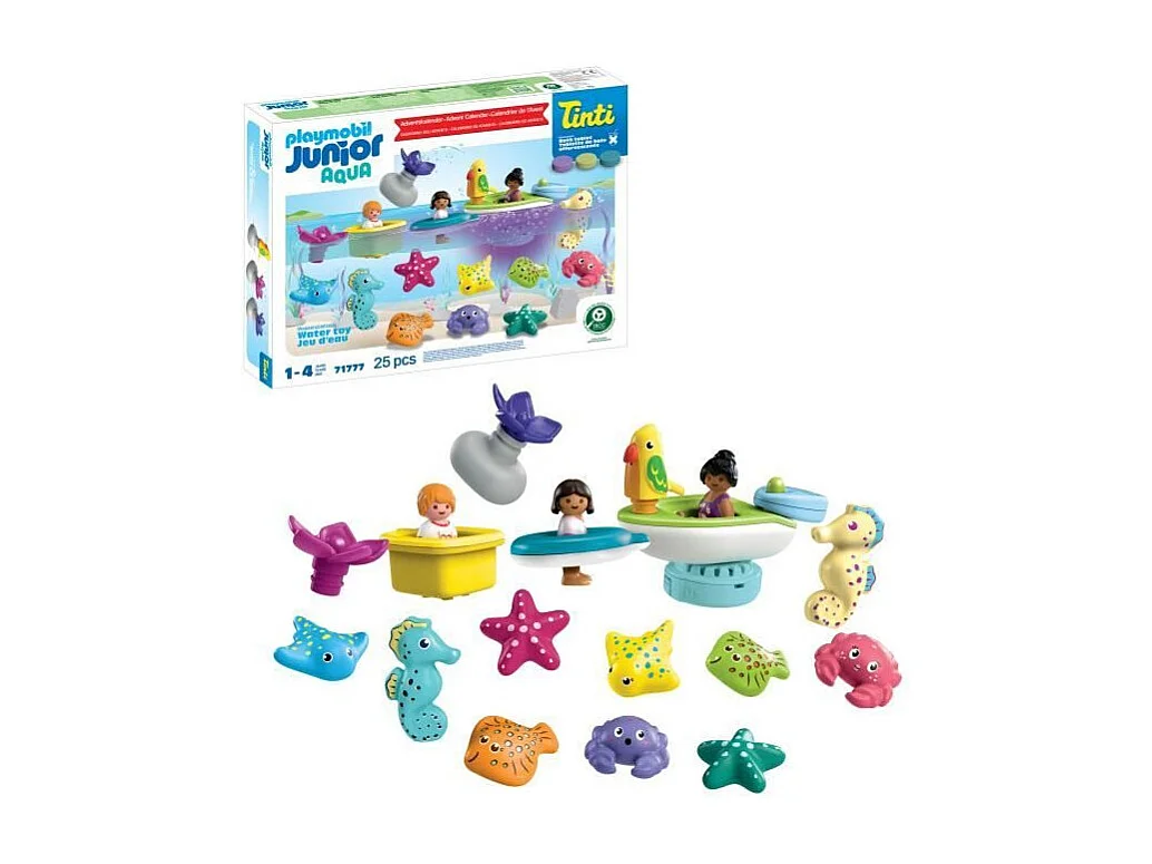 Playmobil 71777 Calendrier de l'avent Junior, JUNIOR & Tinti, 31 pieces, Des 4 ans