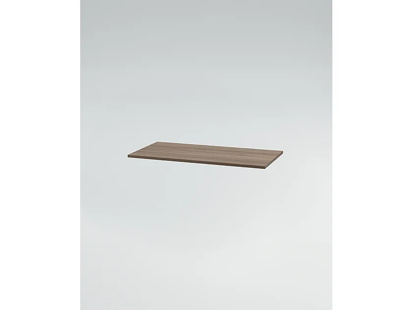 Mobile bagno Top L 70 x P 46 con lavabo in appoggio cassettiera poro noce specchio