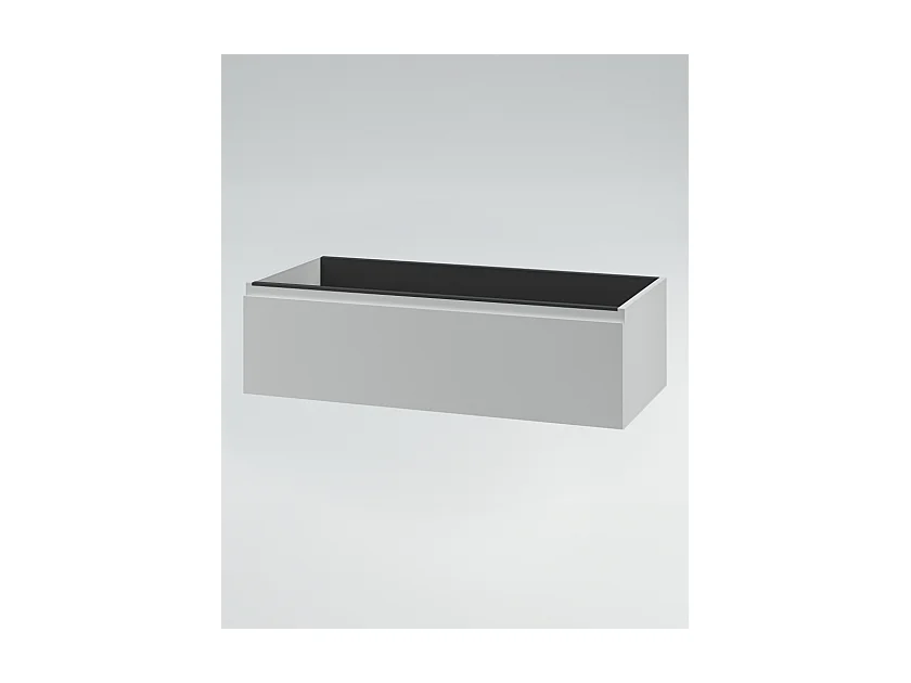 Mobile bagno sottolavabo con lavabo ad incasso L 70 x H 28 x P 46 specchio illuminato e porta asciugamano bianco luce