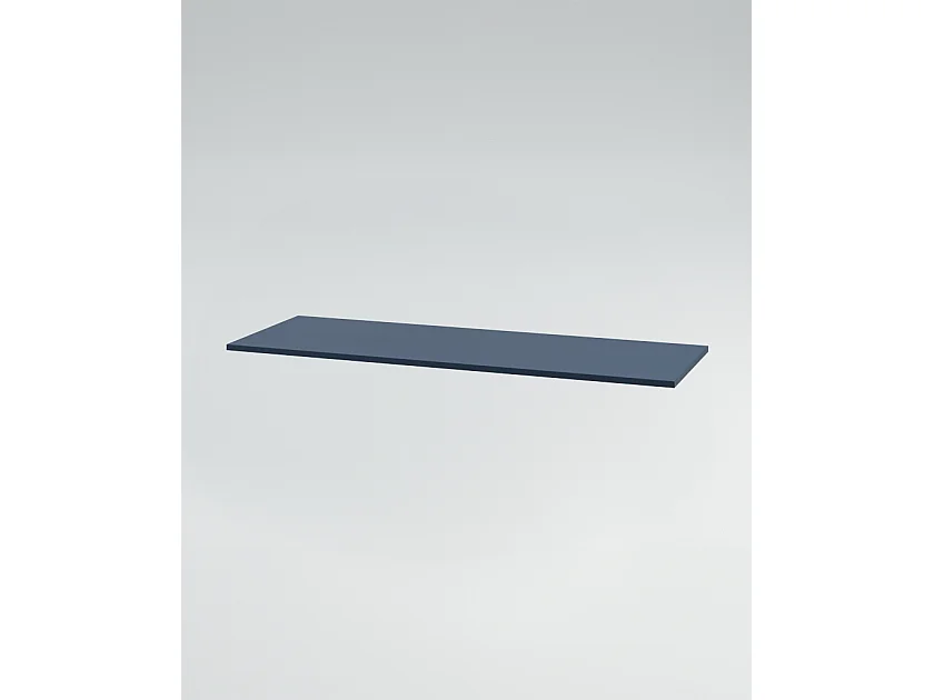 Mobile bagno Top L 70 x P 46 con lavabo in appoggio poro noce cassettiera blu oceano specchio