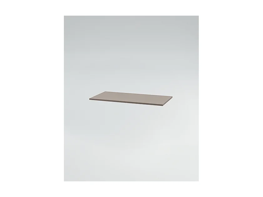 Mobile bagno Top L 70 x P 46 con lavabo in appoggio poro noce cassettiera tortora milano specchio