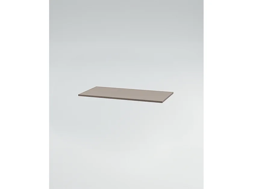 Mobile bagno Top L 70 x P 46 con lavabo in appoggio poro noce cassettiera tortora milano specchio