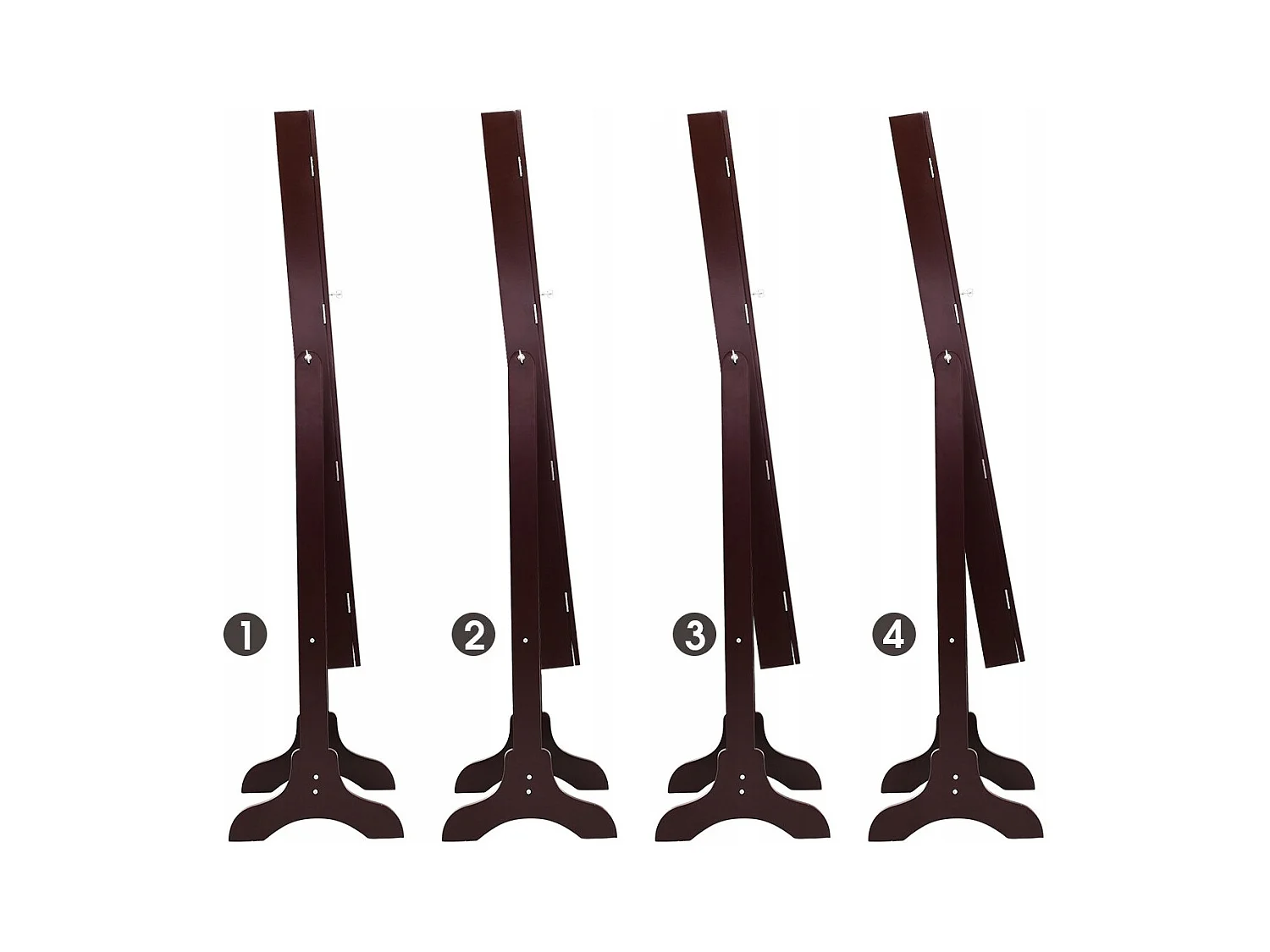 Armadio per gioielli con 14 luci LED e specchio a figura intera Scaffale per gioielli Armadio per specchi Marrone