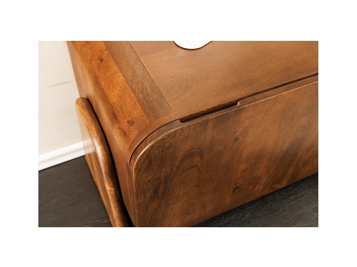 Meuble TV 160 cm bois massif marron – Collection NATURA