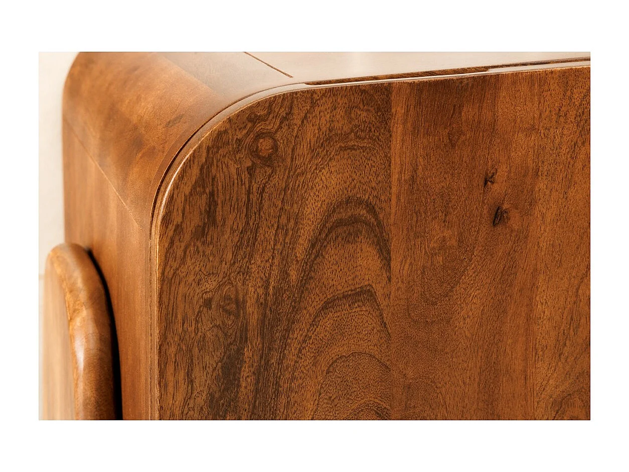 Meuble TV 160 cm bois massif marron – Collection NATURA