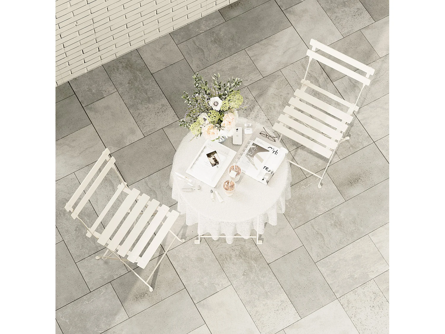 Lot de 3 Meubles de Jardin de Balcon,  Bistrot Bar Salon de Jardin Exterieur 2 Personnes