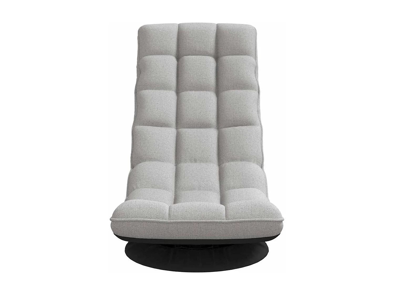 Fauteuil de sol pivotant gris nuage 70x51x79 cm tissu