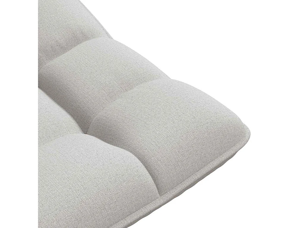 Fauteuil de sol pivotant gris nuage 70x51x79 cm tissu