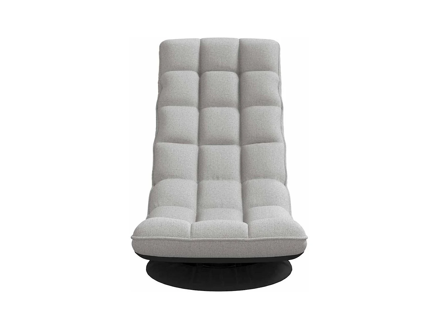 Fauteuil de sol pivotant gris nuage 70x51x79 cm tissu