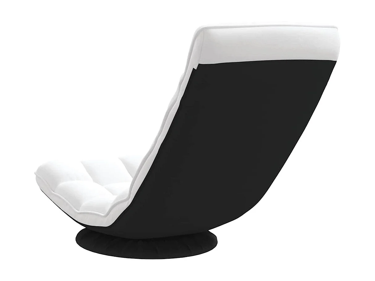 Bodenstuhl Drehbar Weiß 70x51x79 cm Stoff