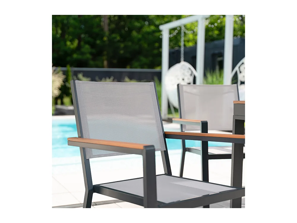 HOME DELUXE chaise de jardin empilable SEDIA - 8 pièces | Chaise empilable, chaise de balcon, chaise de patio