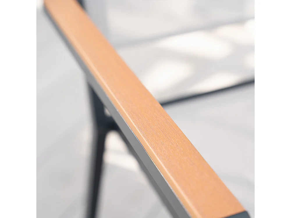 HOME DELUXE chaise de jardin empilable SEDIA - 2 pièces | Chaise empilable, chaise de balcon, chaise de patio