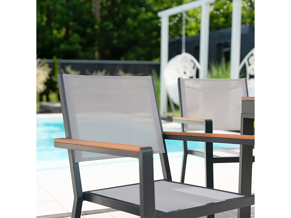 HOME DELUXE chaise de jardin empilable SEDIA - 6 pièces | Chaise empilable, chaise de balcon, chaise de patio